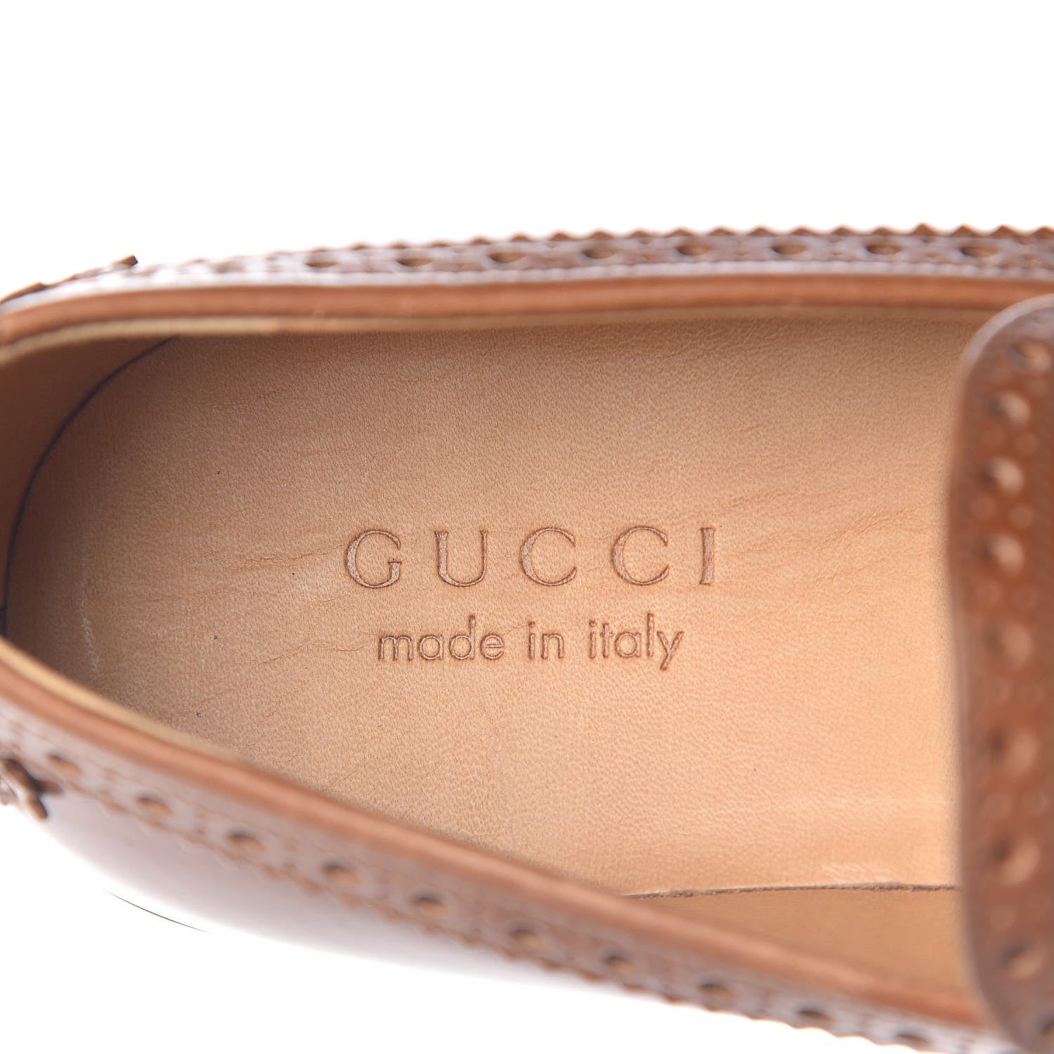 Gucci Calfskin Web Bee Mens Spirit Loafers 7.5 Cuir 7 of 9