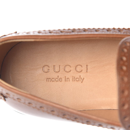 Gucci Calfskin Web Bee Mens Spirit Loafers 7.5 Cuir 7 of 9