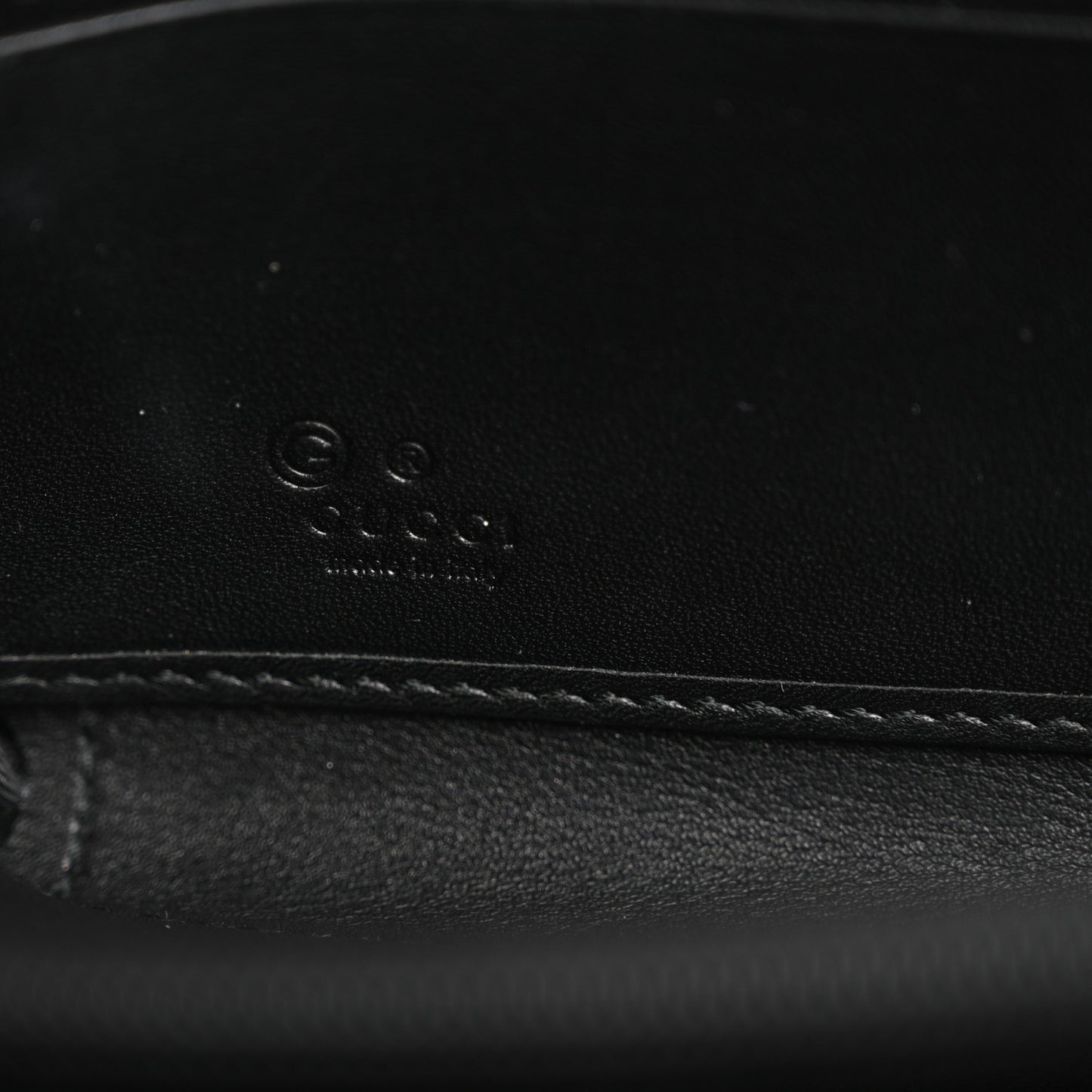Microguccissima Zip Around Wallet Black