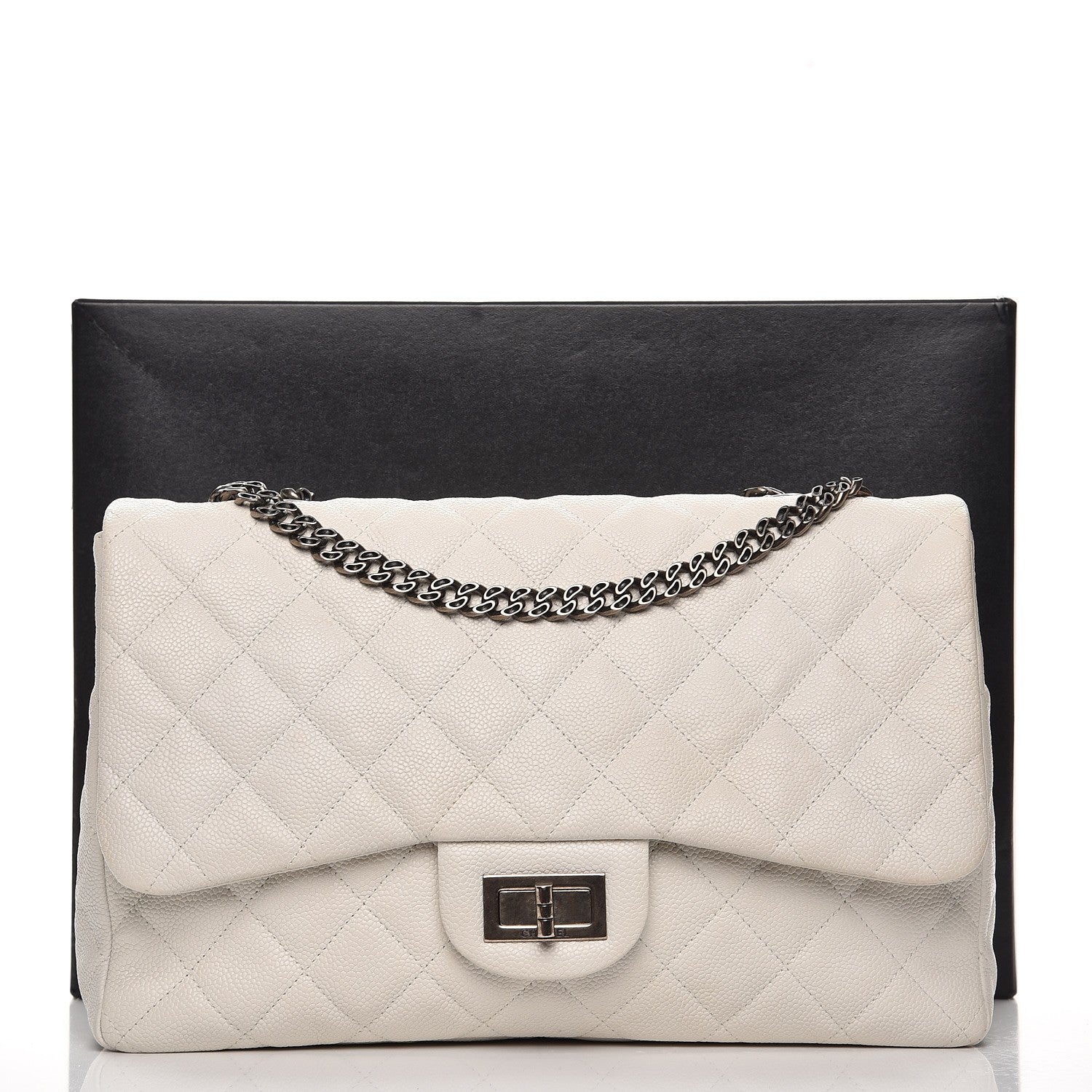 Chanel Caviar Quilted 2.55 Reissue 226 Flap White 9 of 20