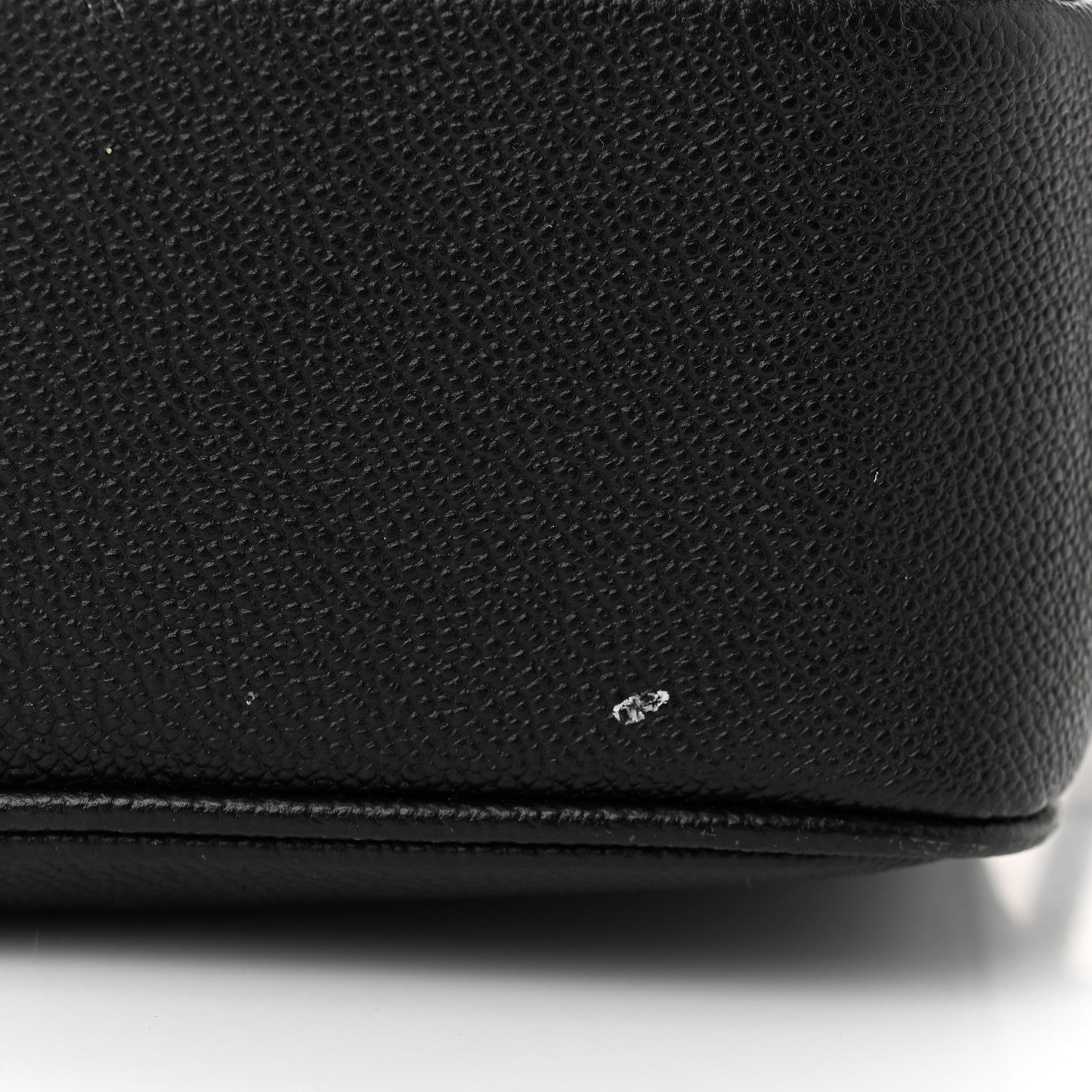 Burberry Soft Grain Calfskin Small Buckle Zip Bag Black 13 of 14