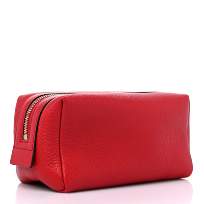 Gucci Pebbled Calfskin Medium Soho Cosmetic Case Red 3 of 9