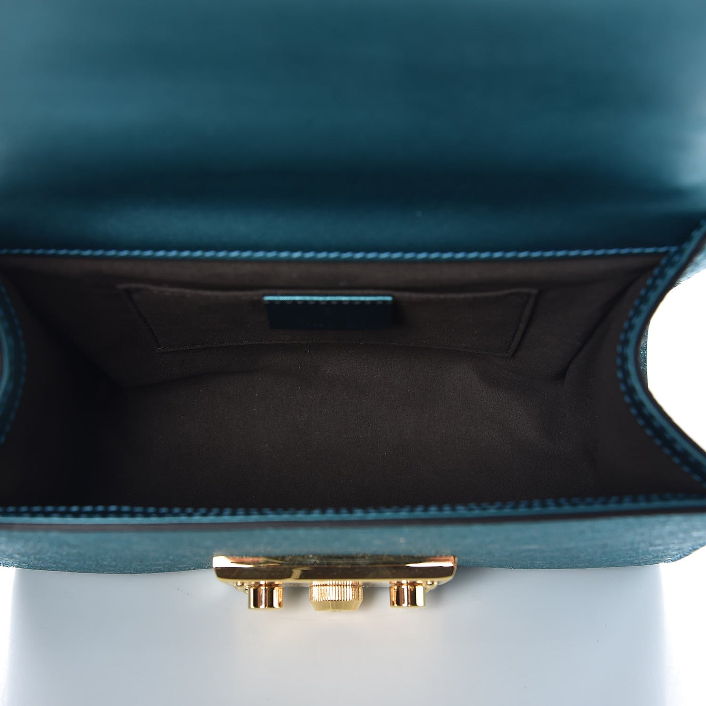 Galassia Small Padlock Shoulder Bag Turchese