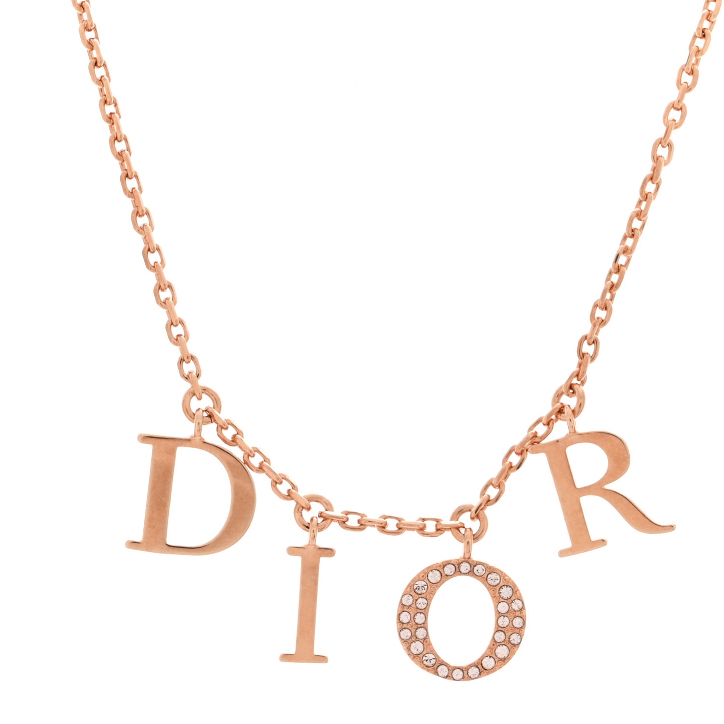 Crystal Dio(r)evolution Necklace Rose Gold