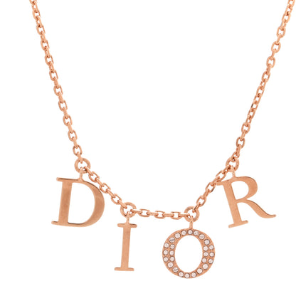 Christian Dior Crystal Dio(r)evolution Necklace Rose Gold 4 of 6