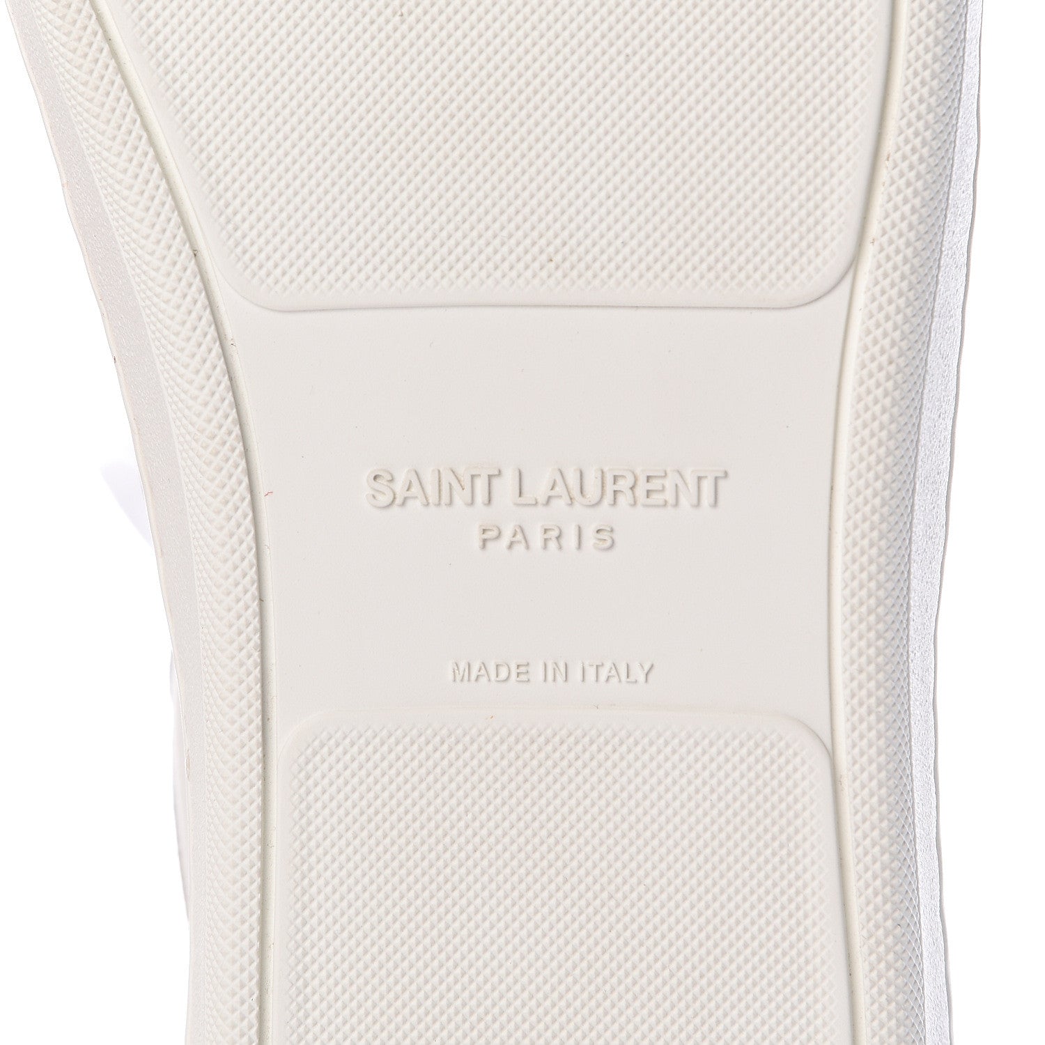 Saint Laurent Calfskin Mens Court Classic SL/10H High Top Sneakers 45 White Red 6 of 10
