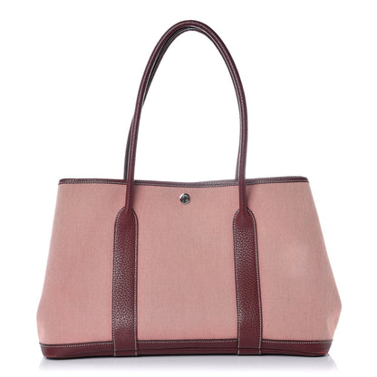 Hermes Buffle Skipper Toile Garden Party 39 Rouge H 1 of 8