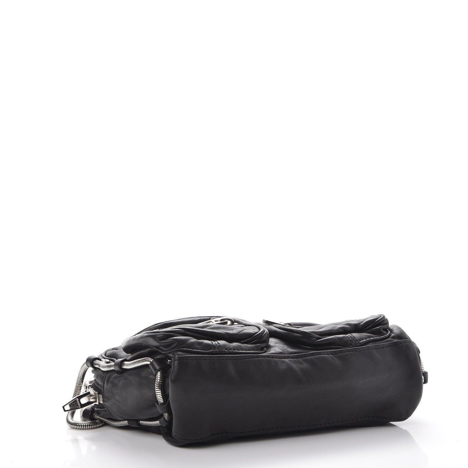 Alexander Wang Washed Lambskin Brenda Chain Shoulder Bag Black 4 of 8