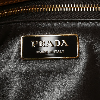 Prada Camoscio Medium Soft Sound Shoulder Bag Cacao 6 of 9