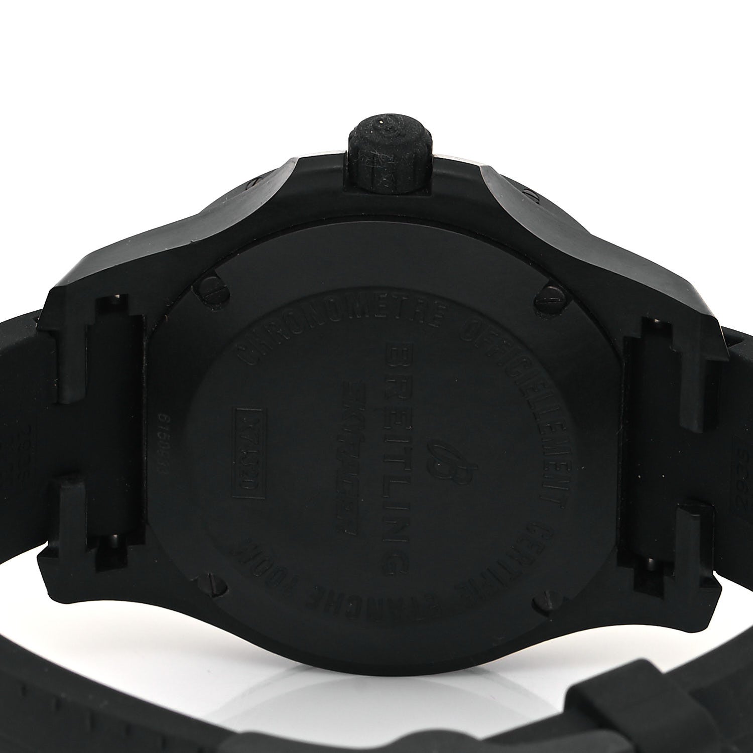 Breitling Breitlight Rubber 45mm Colt Skyracer Quartz Watch Black X74320 4 of 5