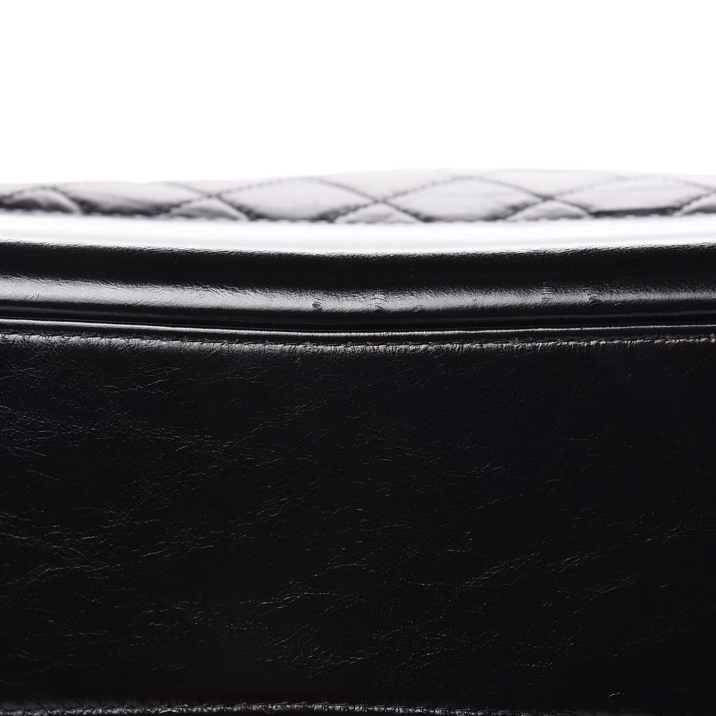 Calfskin Quilted Large Gabrielle Shopping Tote Black