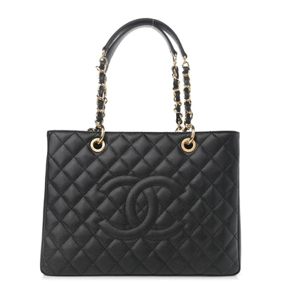 Chanel Caviar Quilted Grand Shopping Tote GST Black 1 of 11