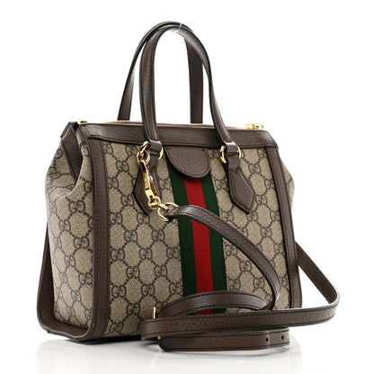 Gucci GG Supreme Monogram Small Ophidia Tote Bag Brown 3 of 10