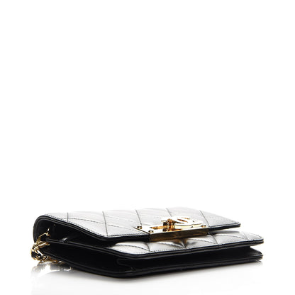 Chanel Lambskin Quilted Golden Class Wallet on Chain WOC Black 4 of 9