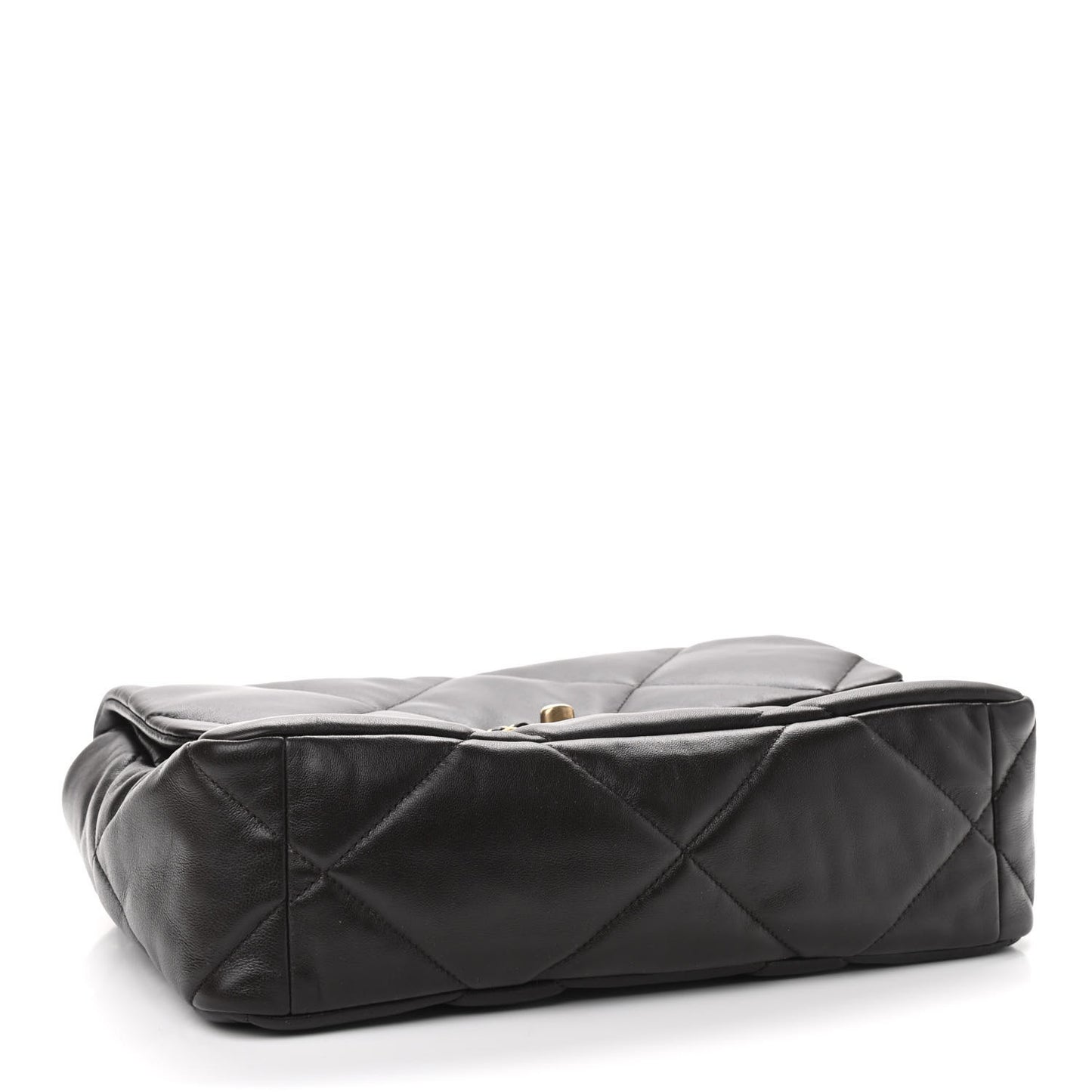 Lambskin Quilted Large Chanel 19 Flap Dark Brown