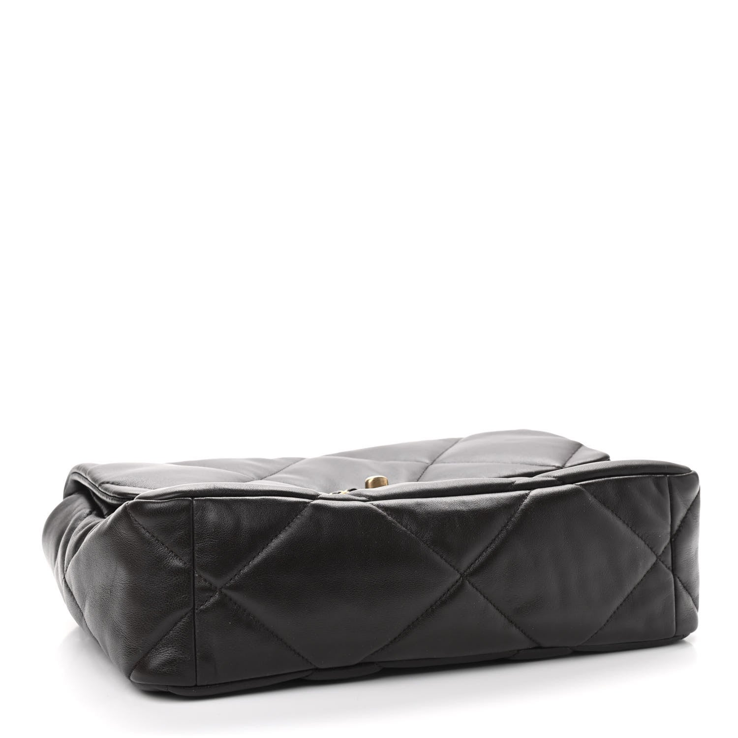 Chanel Lambskin Quilted Large Chanel 19 Flap Dark Brown 4 of 9