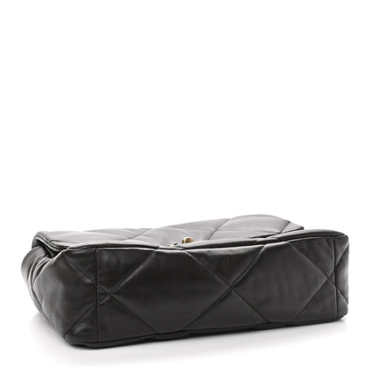 Chanel Lambskin Quilted Large Chanel 19 Flap Dark Brown 4 of 9