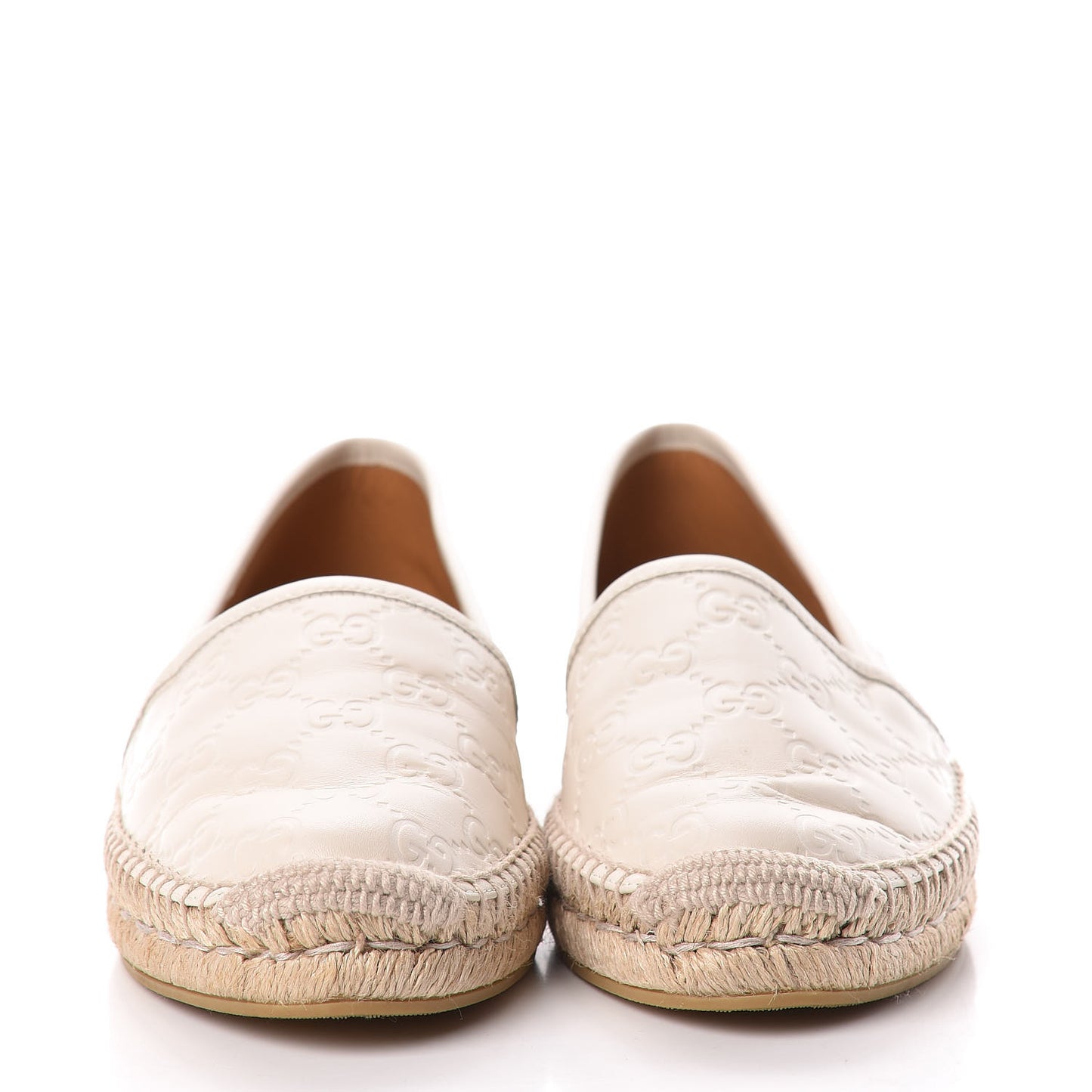 Guccissima Signature Espadrilles 38 Mystic White