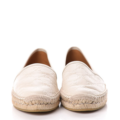 Gucci Guccissima Signature Espadrilles 38 Mystic White 2 of 12