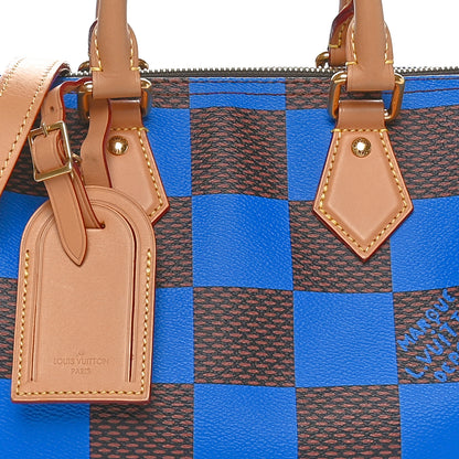 Louis Vuitton Damier Pop Speedy Bandouliere 25 Blue 7 of 9