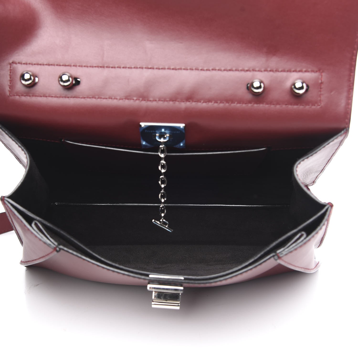Proenza Schouler Calfskin Medium Hava Top Handle Bag Midnight Plum 5 of 11