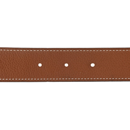 Hermes Swift Togo 32mm H Belt 85 Black Gold 4 of 6