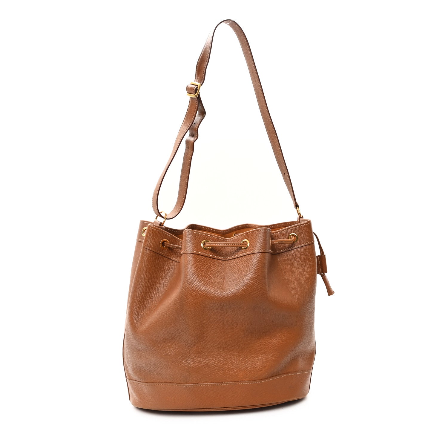 Hermes Courchevel Market Drawstring Bag 28 Gold 1 of 12