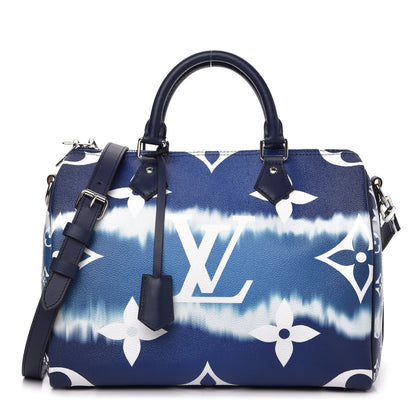 Louis Vuitton Monogram Escale Speedy Bandouliere 30 Blue 1 of 10