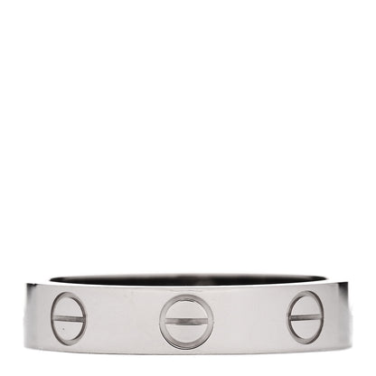 Cartier 18K White Gold 3.5mm LOVE Wedding Band Ring 50 5.25 1 of 5
