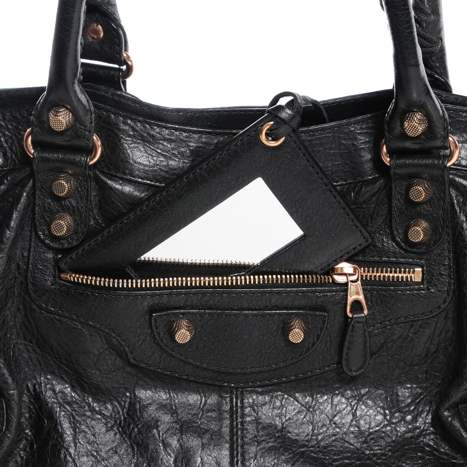 Balenciaga Agneau Giant 12 Rose Gold Hardware Part Time Black 6 of 14