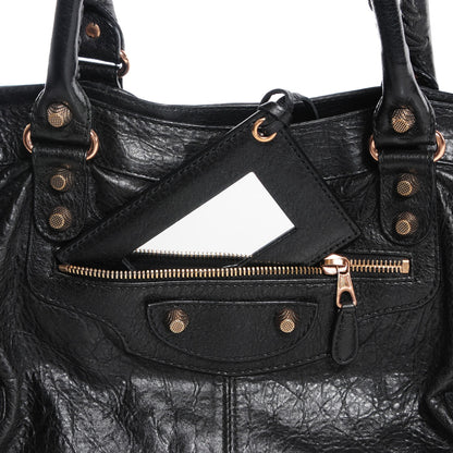 Balenciaga Agneau Giant 12 Rose Gold Hardware Part Time Black 6 of 14