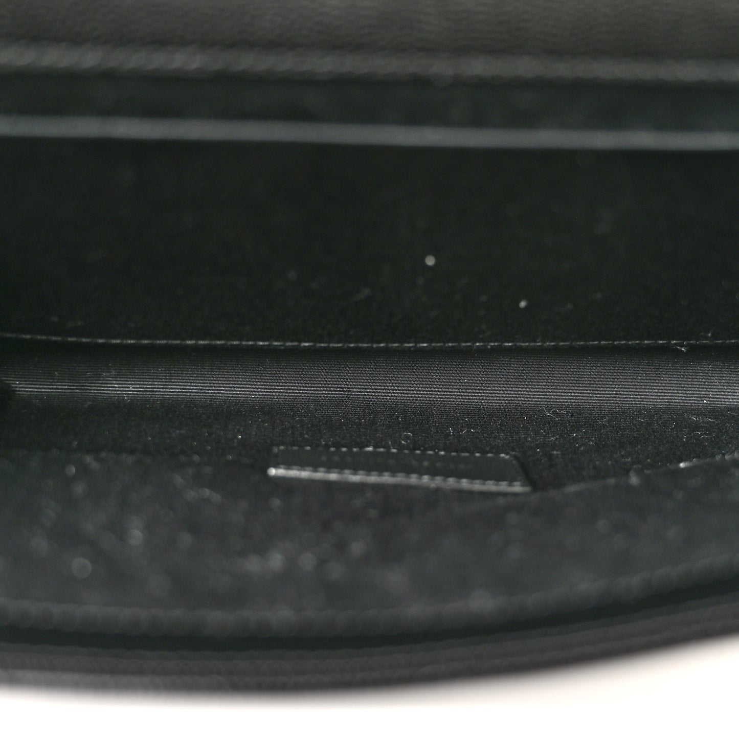 Grain De Poudre Textured Mixed Matelasse Triquilt Monogram Clutch Black