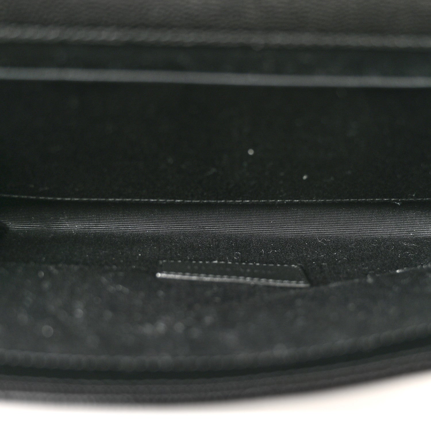 Saint Laurent Grain De Poudre Textured Mixed Matelasse Triquilt Monogram Clutch Black 5 of 8