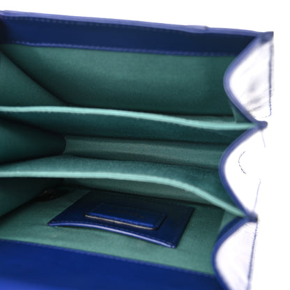 Bulgari Calfskin Serpenti Forever Top Handle Blue 5 of 9