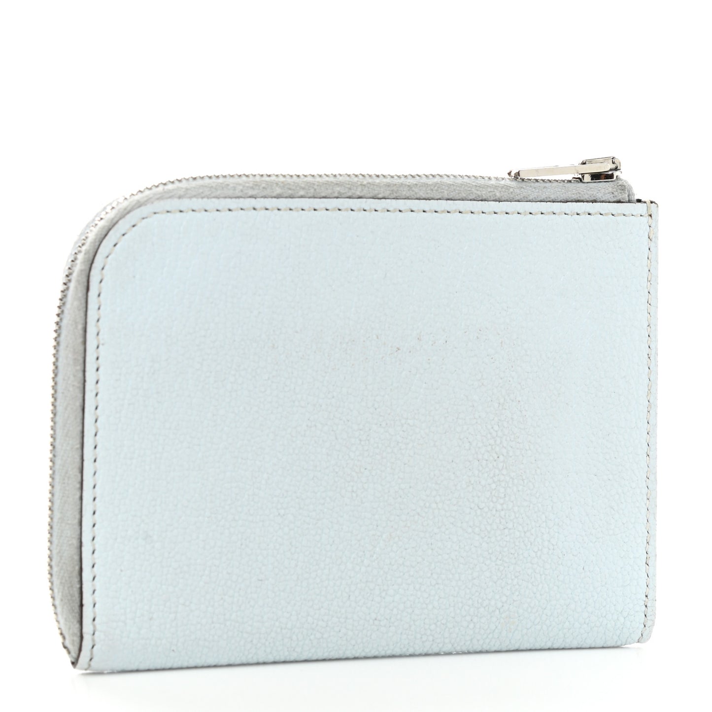 Chevre Mysore Remix Duo Wallet Blue Brume Vert Criquet