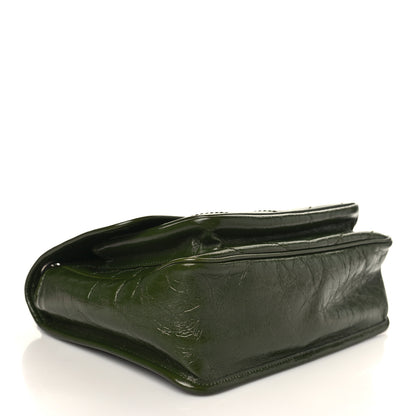 Saint Laurent Crinkled Calfskin Matelasse Monogram Medium Niki Chain Satchel Military Olive 4 of 8