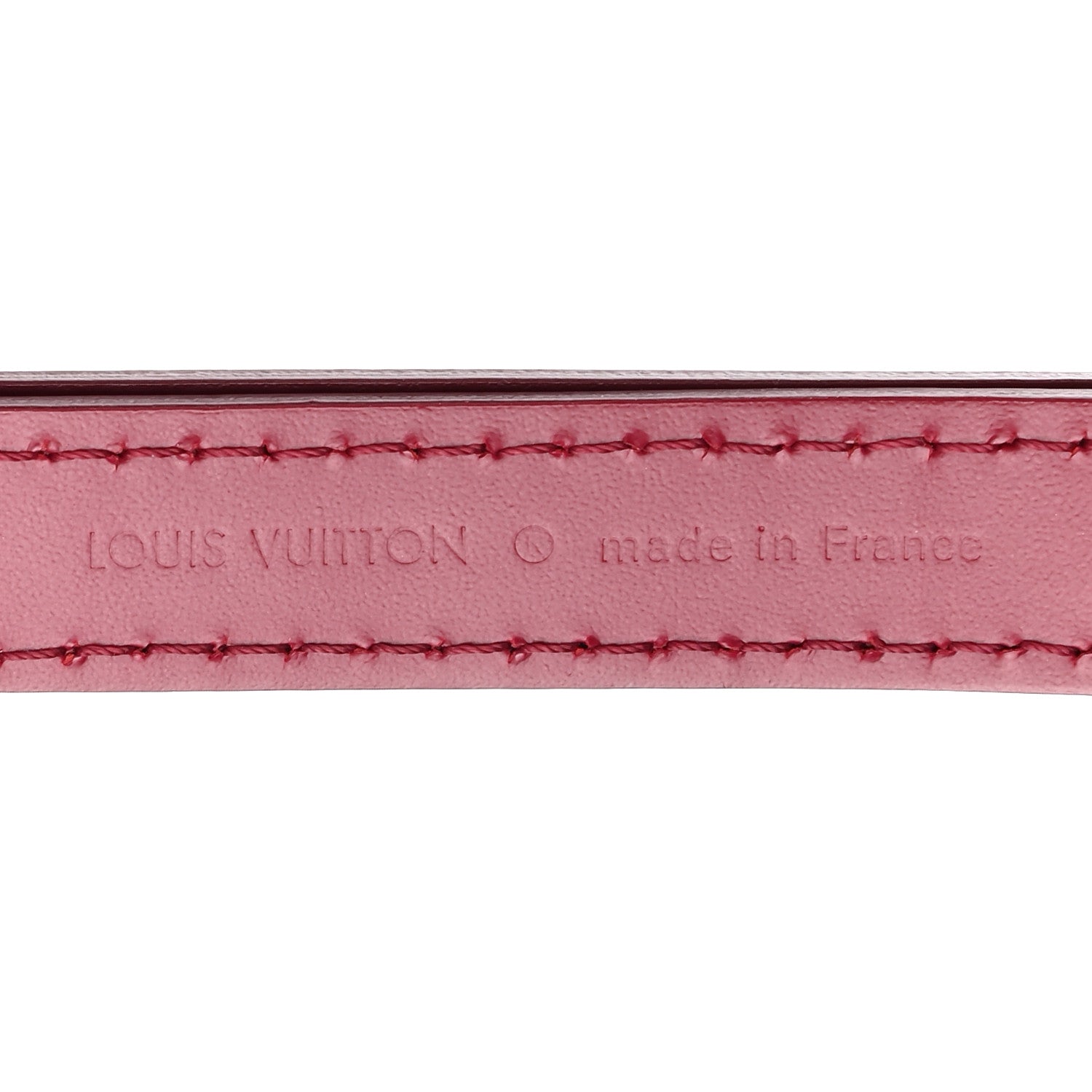 Louis Vuitton Calfskin 16mm Adjustable Shoulder Strap Fuchsia 4 of 5
