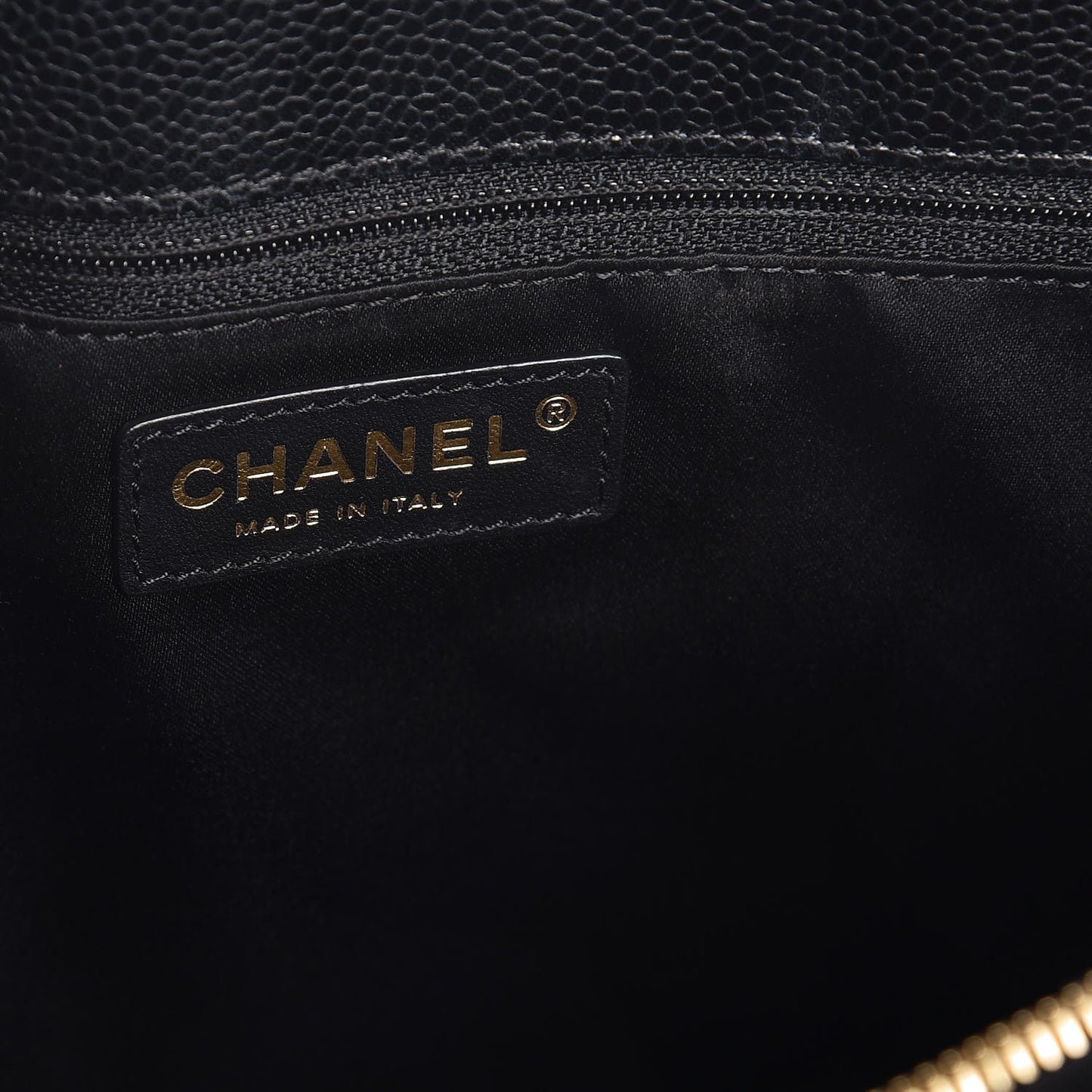 Caviar Quilted Grand Shopping Tote GST Black