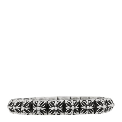 Chrome Hearts Sterling Silver Maltese Cross Pyramid Link Bracelet 3 of 4