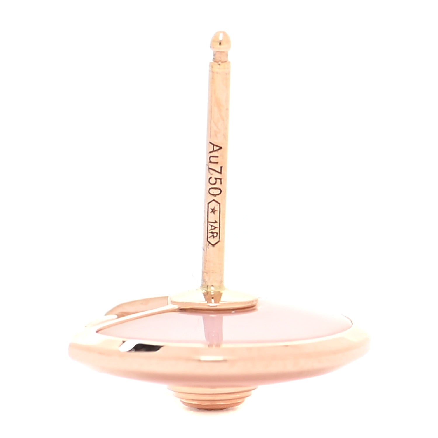 Cartier 18K Pink Gold Diamond Pink Opal Amulette de Cartier Earrings 5 of 7