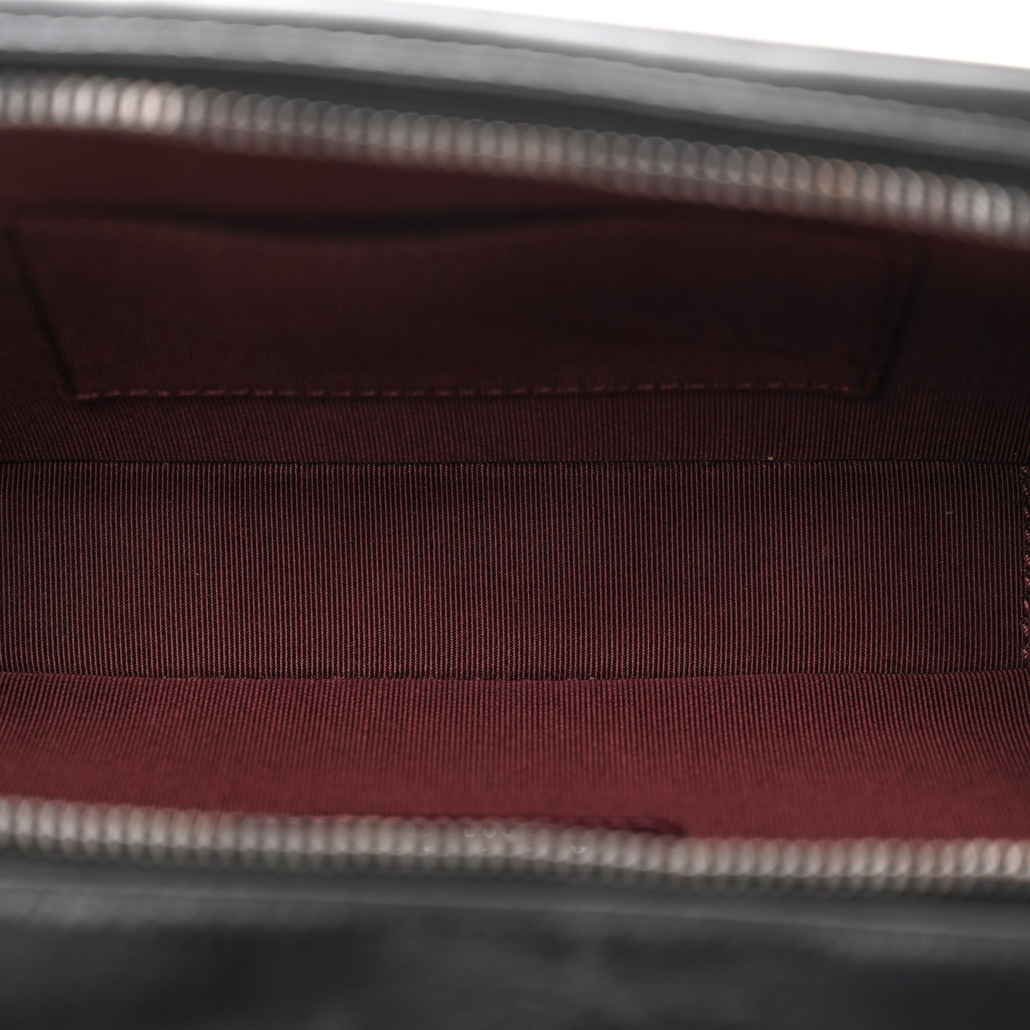 Glazed Calfskin Small Coco Boy Camera Case Black