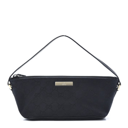Gucci Monogram Boat Pochette Black 1 of 12