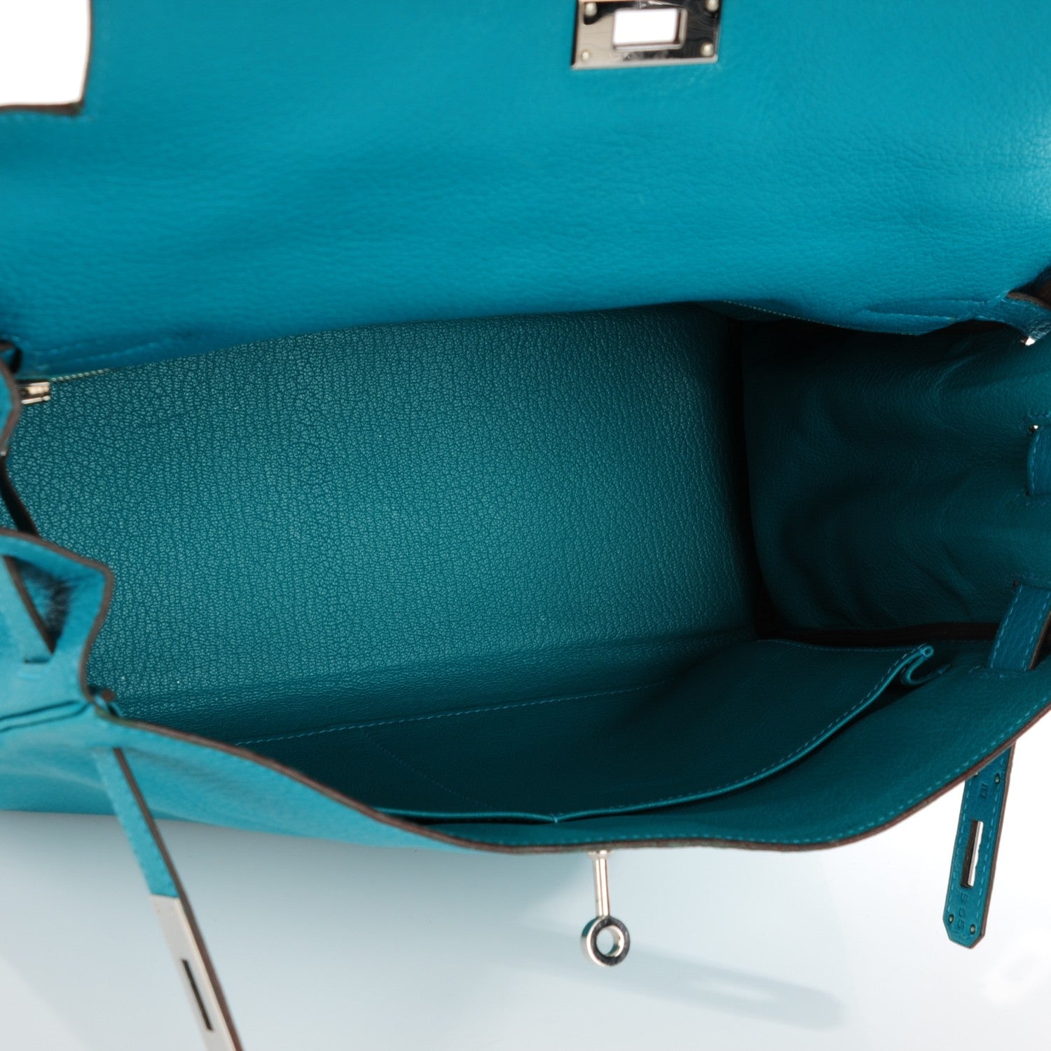 Hermes Chevre Mysore Kelly Retourne 32 Bleu Paon 15 of 23