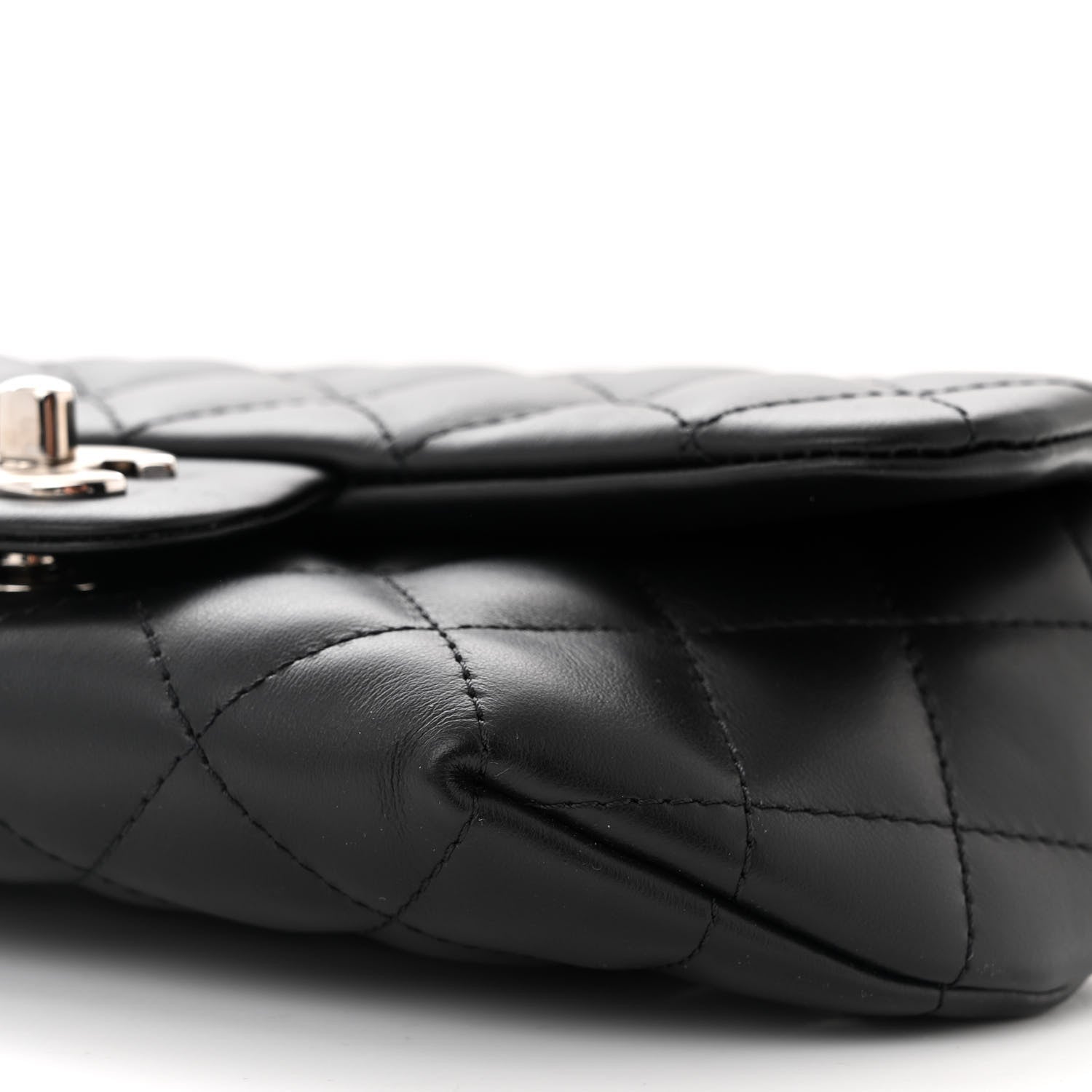 Chanel Calfskin Quilted CC Uniform Flap Belt Bag Black 10 of 10