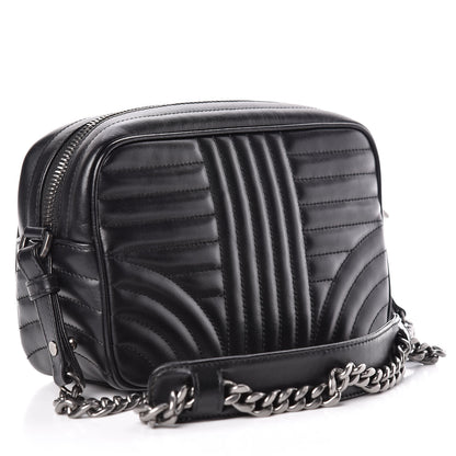 Prada Soft Calfskin Diagramme Crossbody Bag Black 3 of 11