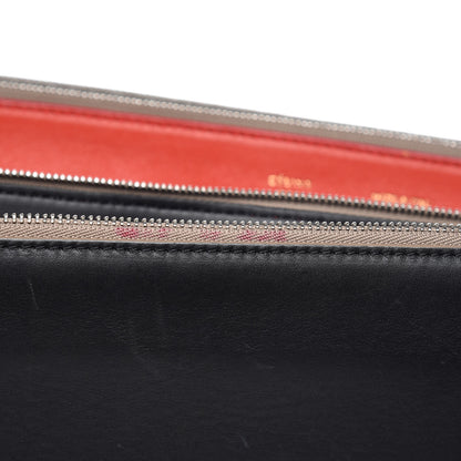 Celine Calfskin Suede Tri-Color Double Zip Trapeze 12 of 24