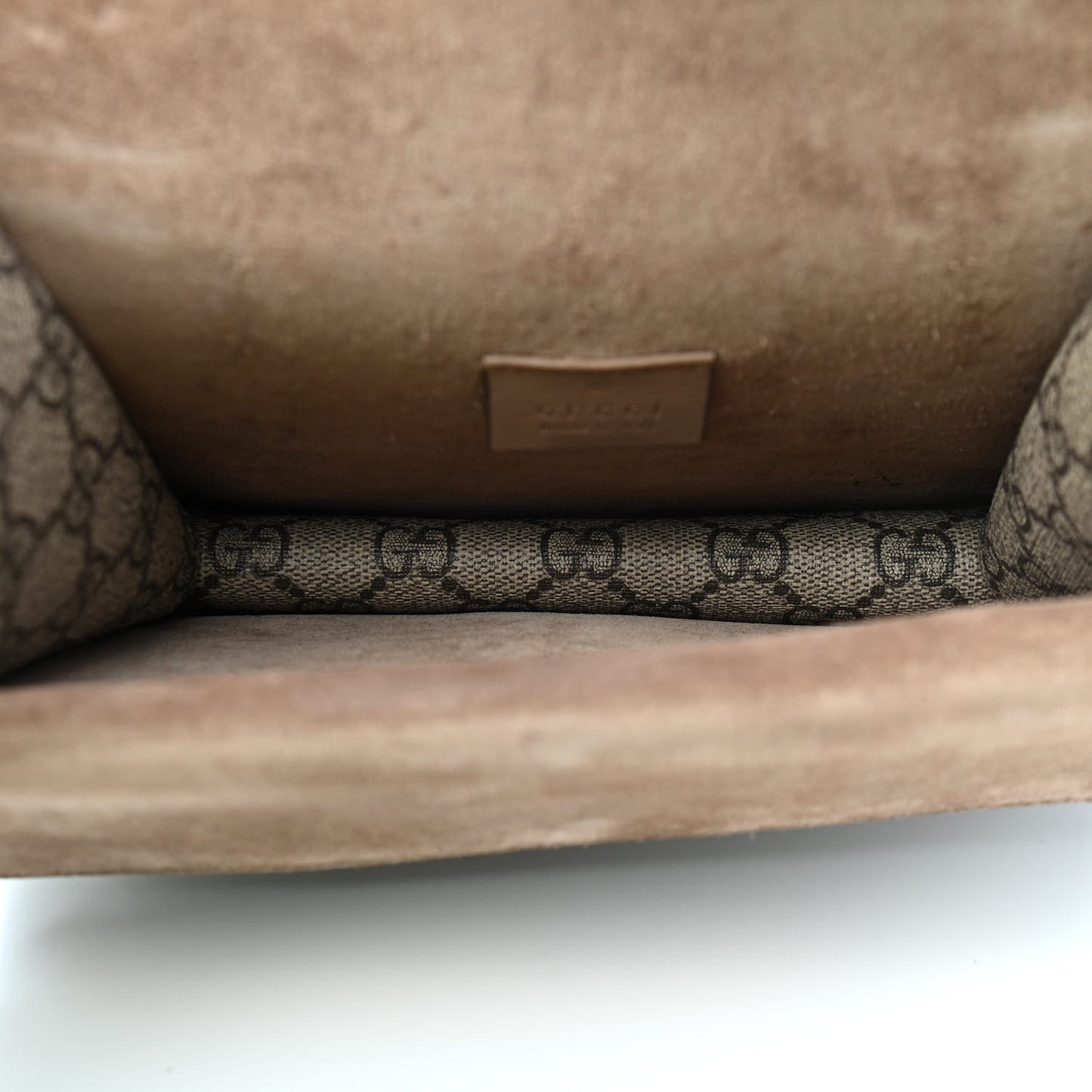 GG Supreme Monogram Mini Dionysus Shoulder Bag Taupe