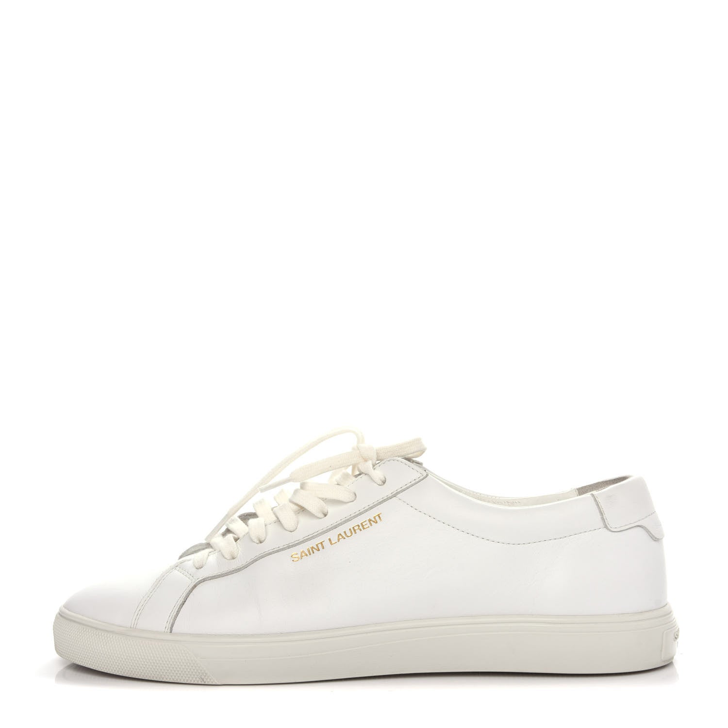 Saint Laurent Calfskin Andy Low Top Sneakers 41 Mystic White 1 of 10