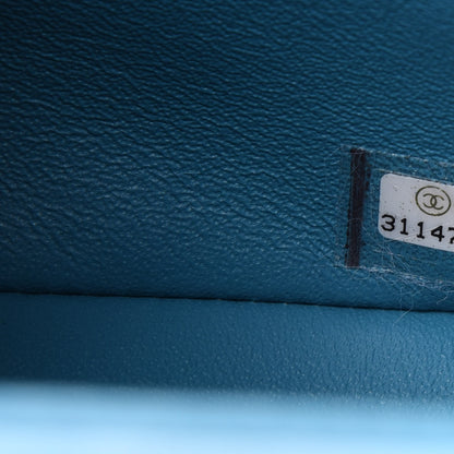 Chanel Lambskin Quilted Mini Rectangular Flap Green Blue 7 of 11