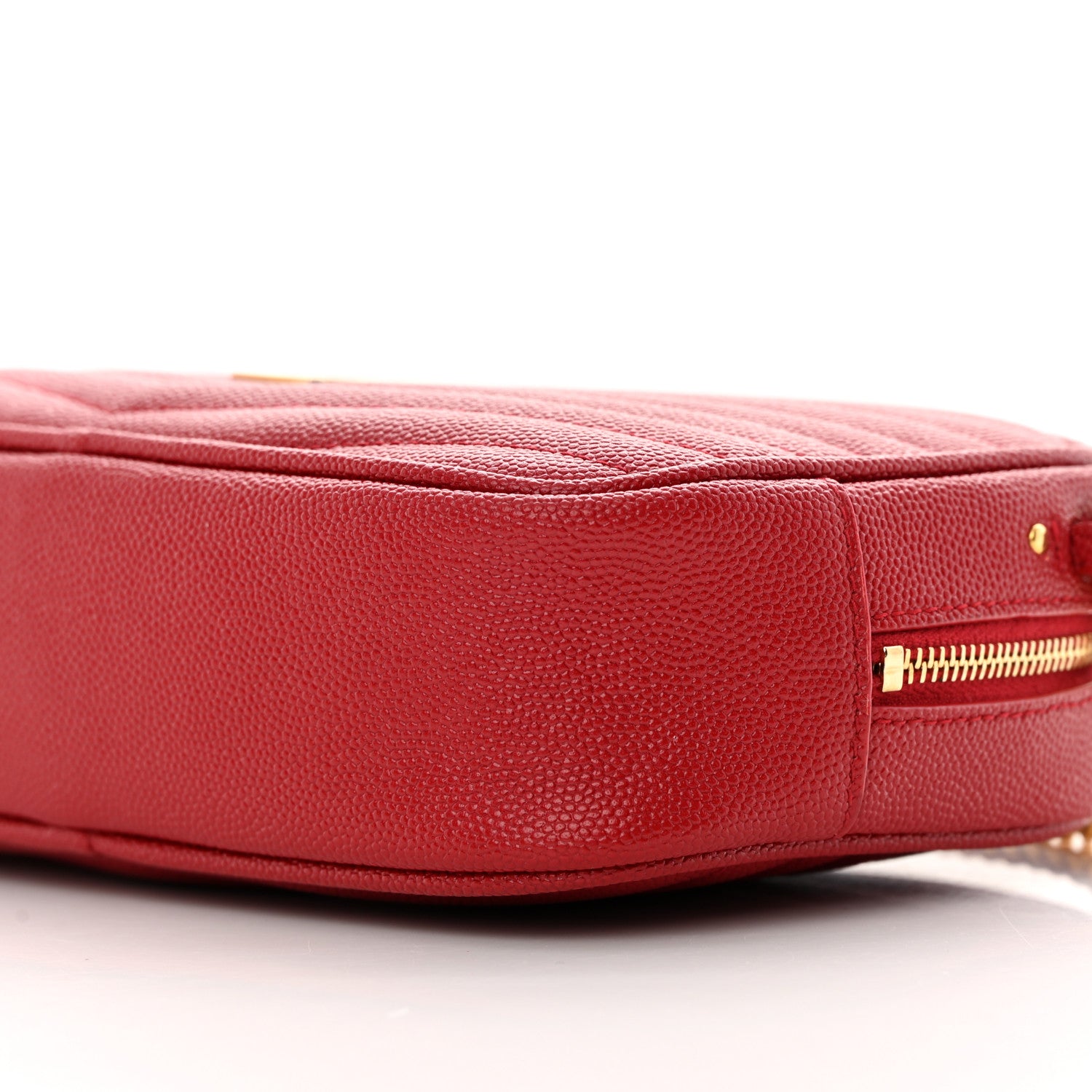 Saint Laurent Grain De Poudre Matelasse Monogram Mini Lou Camera Bag Eros Red 10 of 12
